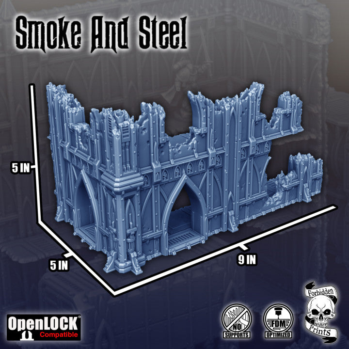 Smoke and Steel - Small WTC L-Shaped Ruin