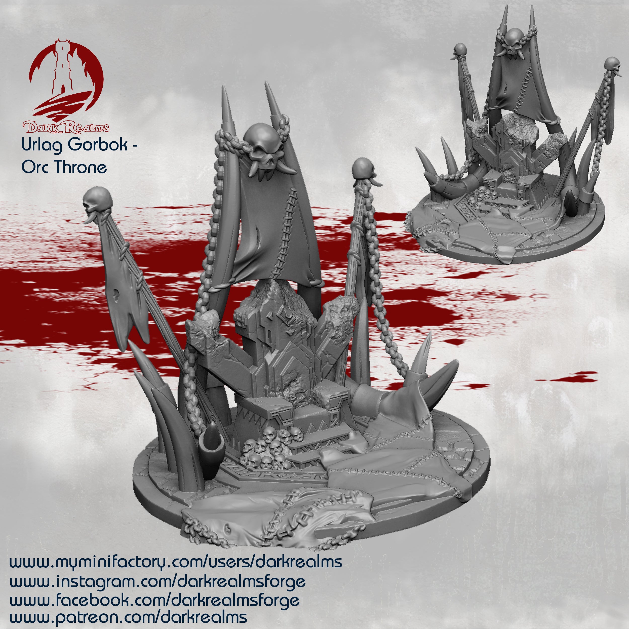 Dark Realms Urlag Gorbok - Orc Throne